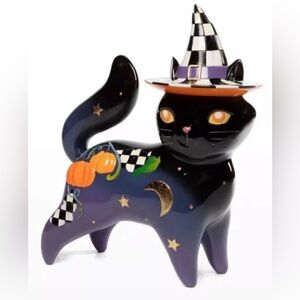 MacKenzie-Childs Fortune Teller Cat Halloween Fall Decor NEW